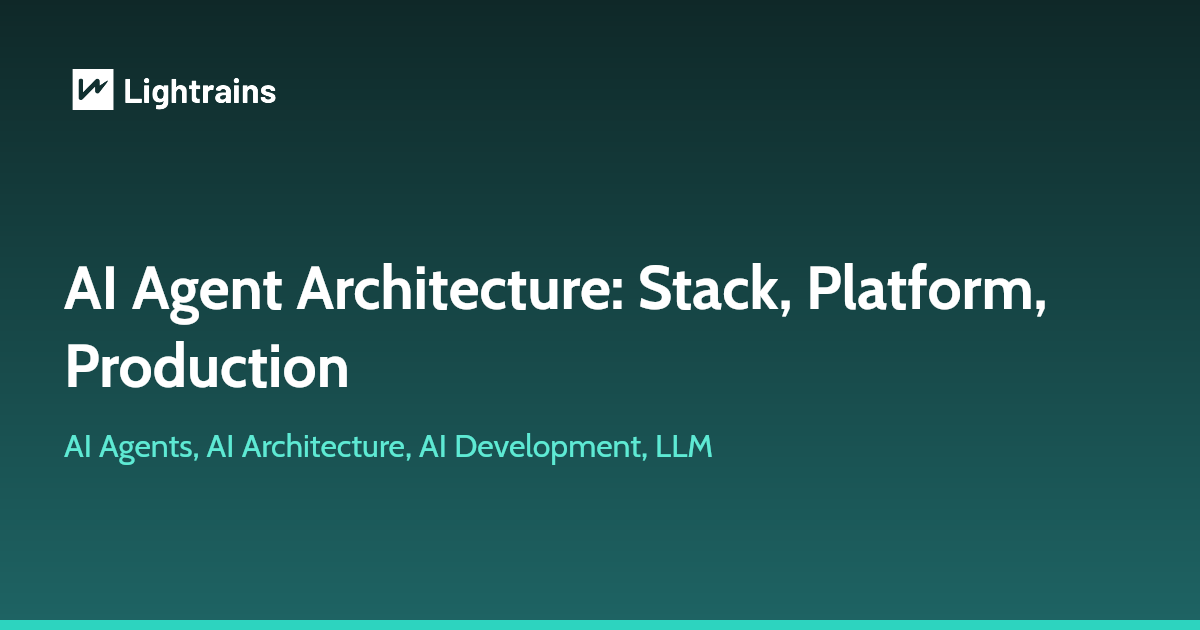 How to Build an AI Agent in 2026: Architecture, Stack, and Platform Choices