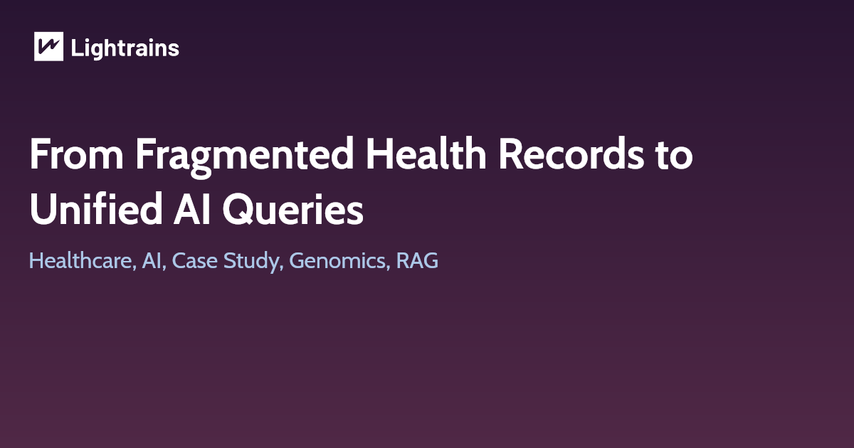 From Fragmented Health Records to Unified AI Queries