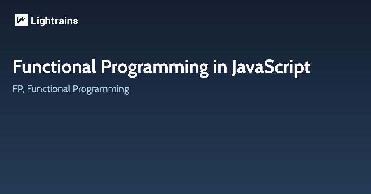 Functional Programming in JavaScript