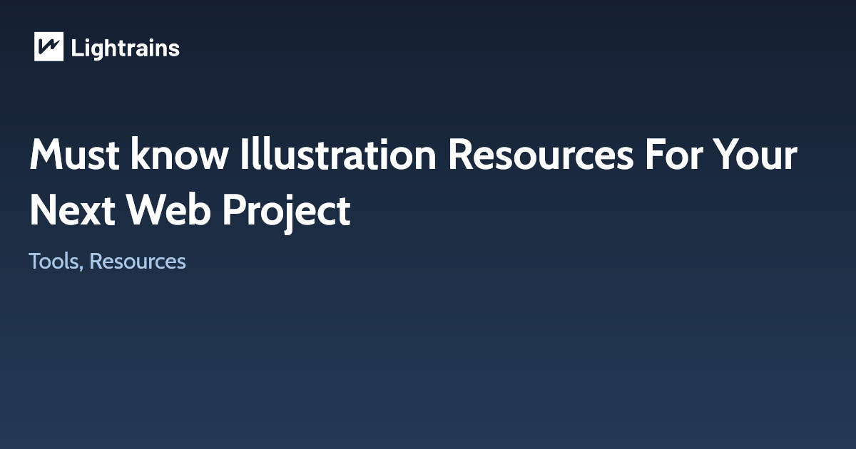 Must know Illustration Resources For Your Next Web Project