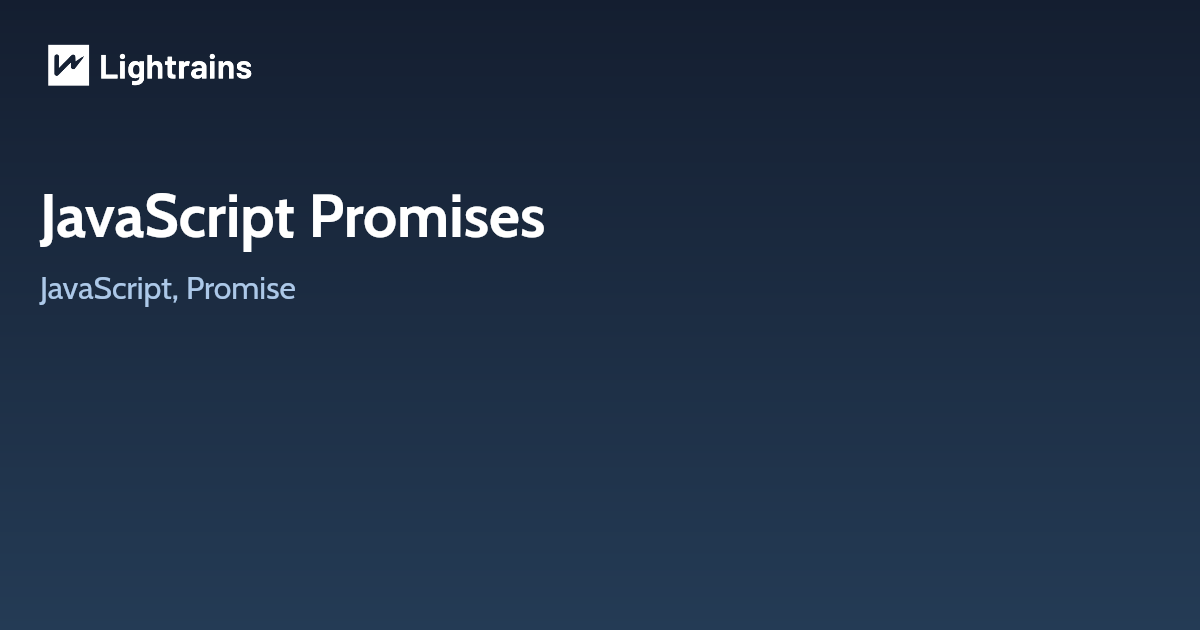 JavaScript Promises